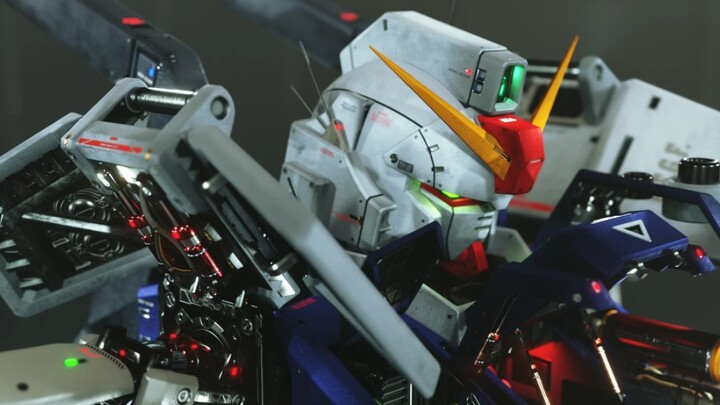 [Kết xuất mô hình 3D tự chế] Sự khéo léo khi tháo dỡ (?) RX-79G chiến đấu trên mặt đất Gundam hiển t