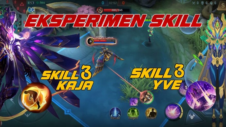 Skill 3 Kaja dapat menghentikan ultimate Yve?? EKSPERIMEN SKILL HERO