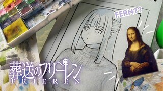 [Part 2] FERN JADI MONALISA? DRAWING FERN - SOUSOU NO FRIEREN( 葬送のフリーレン)