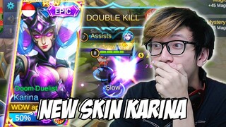 NEW SKIN KARINA DOOM DUELIST MANTEP COY ! - MOBILE LEGENDS INDONESIA