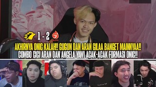 ONIC KALAH = ALBERTTT OUT?? ARAN MENGGILA!! REAKSI STREAMER ONIC ESPORTS 1-2 AURA FIRE MPL ID S13!!