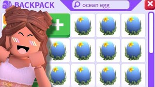 HATCHING 9 OCEAN EGGS IN ADOPT MW!