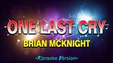 One Last Cry - Brian McKnight [Karaoke Version]