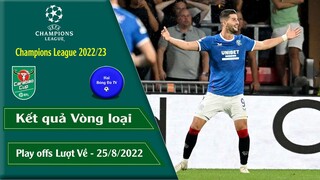 KẾT QUẢ CUP C1 CHÂU ÂU PLAY OFFS LƯỢT VỂ 22/23 I LEAGUE CUP  ANH 22/23