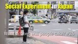 What if there is a blind person in trouble at a crosswalk? | Social Experiment in Japan
