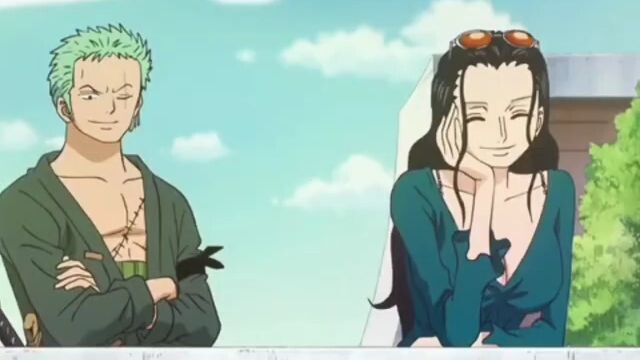 Zoro x Robin moment. Chopper nggak d ajak dlu😌