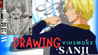 WEEK 3 MARET Drawing Vinsmoke Sanji (ONE PIECE)