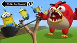 HOW to TROLL MINIONS as ANGRY BIRD in Minecraft ! Angry Birds vs Minions - Gameplay Movie trap