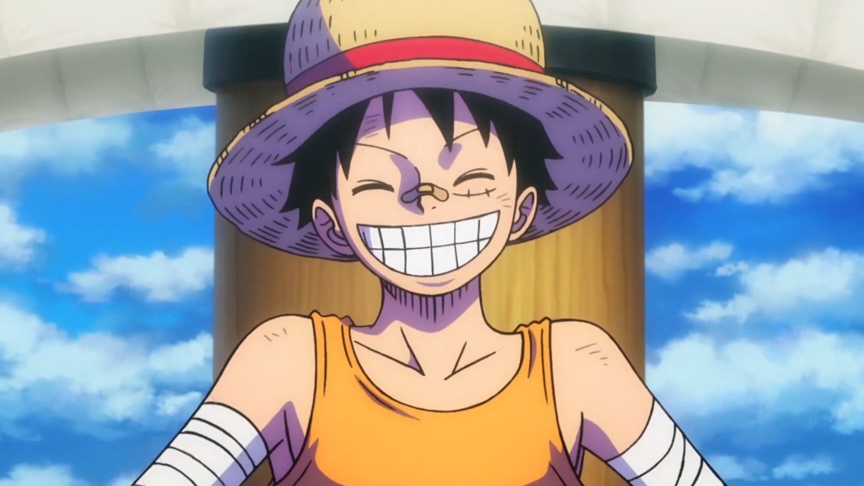 Khám phá nụ cười tươi sáng của Luffy trong hình ảnh này! Đó là nguồn cảm hứng không chỉ cho các nhân vật trong One Piece mà còn cho chúng ta trong cuộc sống. Nụ cười của Luffy thể hiện sự kiên trì và quyết tâm đối với mọi thử thách.