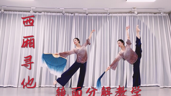 热门古典舞《西厢寻他》镜面分解教学，原创旦小怡