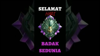 SELAMAT HARI BADAK INTERNASIONAL #mobilelegends #short #shorts #shortvideo #shortsvideo