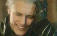 Melihat Dante akan masuk ke remake Resident Evil 4 di sebelah, Brother V bergegas dan memukulinya de