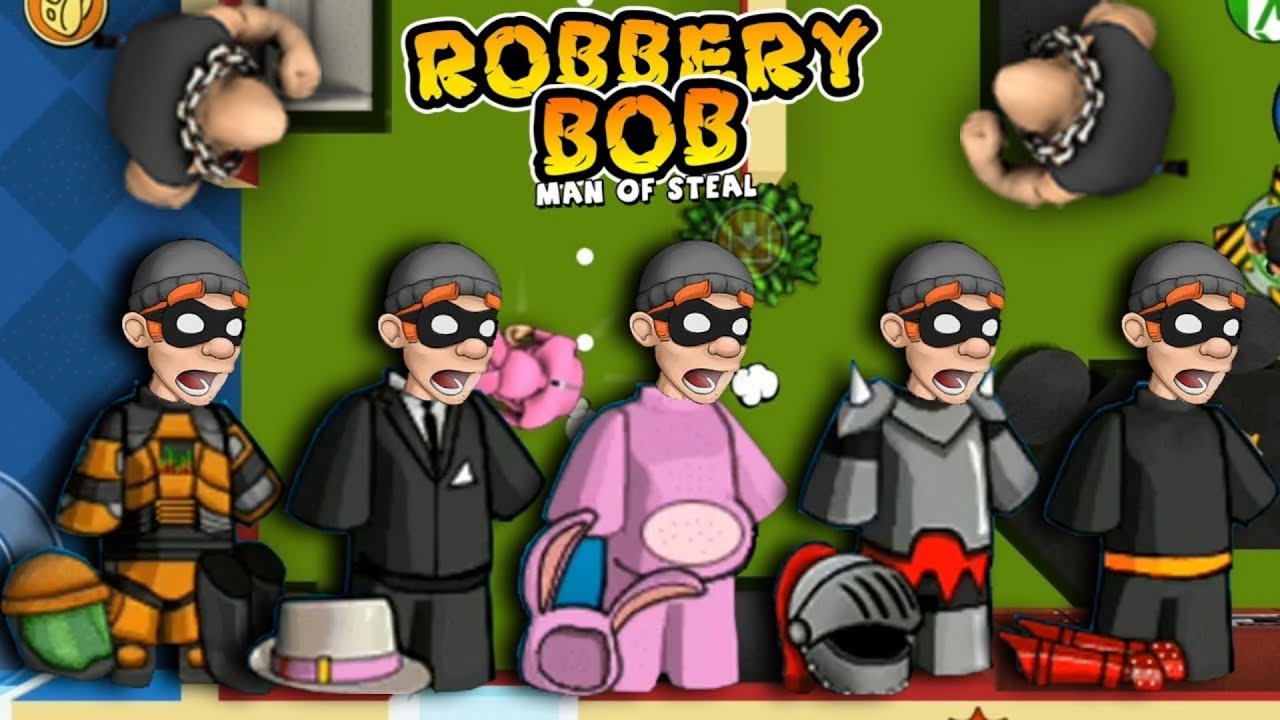 Robbery Bob - All Costumes Funny Video Game Part 88 - Bilibili