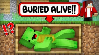 Mikey was BURIED ALIVE In Minecraft! (Maizen Mazien Mizen)