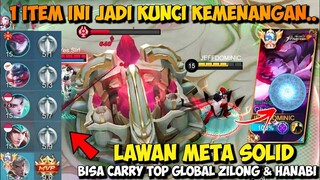 1 ITEM KUNCI KEMENANGAN TIM!! LAWAN META SOLID, BISA CARRY TOP GLOBAL ZILONG & HANABI COY WKWKWK