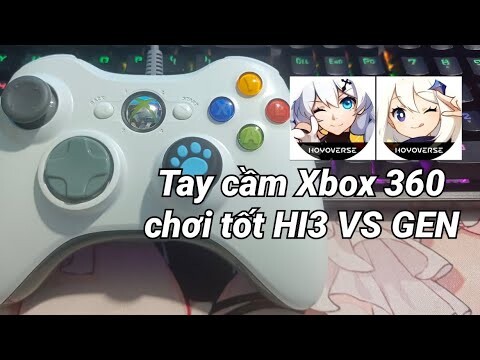 Tay cầm Xbox360 Test Honkai impact 3 và Genshin Impact