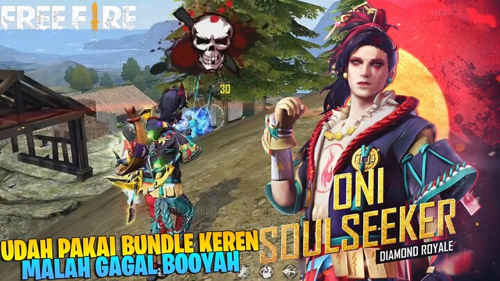 SUDAH PAKAI SKIN KEREN + LAWAN BOT - EH... MALAH MASIH GAK BOOYAH! FREE FIRE