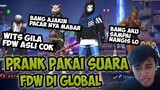 PRANK GLOBAL PAKE SUARA EKS SAM!!? SAMPAI NANGIS😭DI KIRA ASLI | FREE FIRE INDONESIA