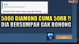 5000 DIAMOND CUMA 50RB !! BONUS SKIN LEGEND ALUCARD