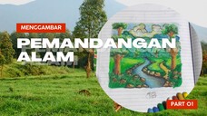 Menggambar Pemandangan Alam  001