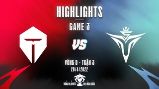 TES vs V5 | Highlights - Game 3 | Playoffs Vòng 5 - Trận 3 | LPL Mùa Xuân 2022