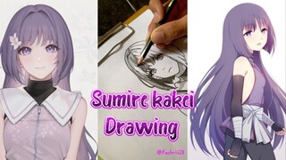 Sumire timeskip atau....|| Drawing Sumire Boruto