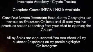Investopia Academy Course Crypto Trading download