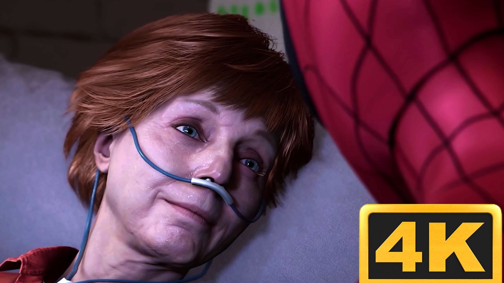 Aunt May asked Spider-Man to take off the mask before she died 