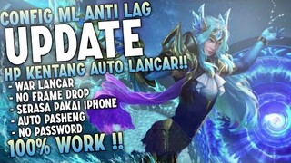 Neww!! Config Ml Anti Lag 40-60Fps Super Smooth No Password | Cara Mengatasi Lag Di Mobile Legends