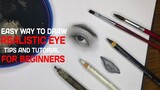 Easy Way To Draw Realistic Eye | For Beginners | Tagalog