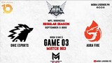 Onic Esports vs Aura Fire Game 03 | MPLID S10 W5D3| ONIC VS AURA