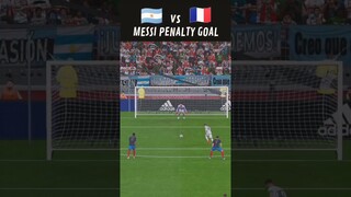 Messi Gol de penal vs Francia #shorts