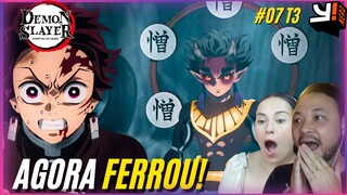 6 ONIS? O REAL PODER DE HANTENGU!! REACT DEMON SLAYER EPISÓDIO 7 TEMP 3 | Tokito lembrou do pai!