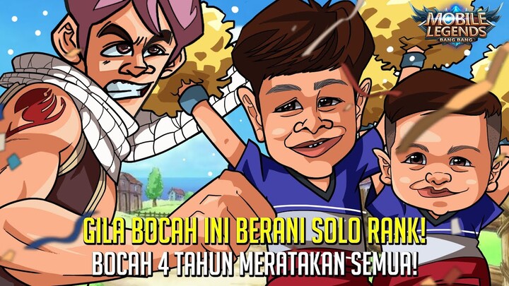 BOCAH 4 TAHUN MAIN ML SOLO RANK! SOLOZ TERCENGANG DGN KEHEBATANNYA!