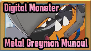 [Digital Monster] Evolusi Super Pertama, Metal Greymon Muncul