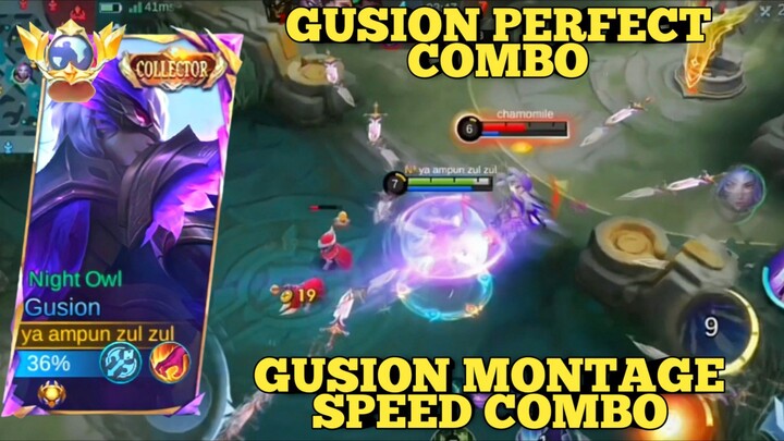 gusion perfect combo ~ gusion montage full speed