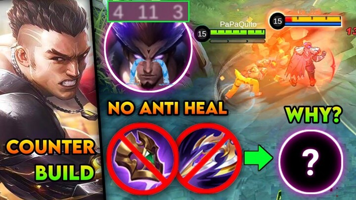 NEW ITEM TO COUNTER YUZHONG | NO ANTI-HEAL ITEM | BEST BUILD FOR PAQUITO | MOBILELEGENDS