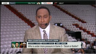 "Heat will regain control of this series." - Stephen A. believes Heat will beat Celtics in Game 5