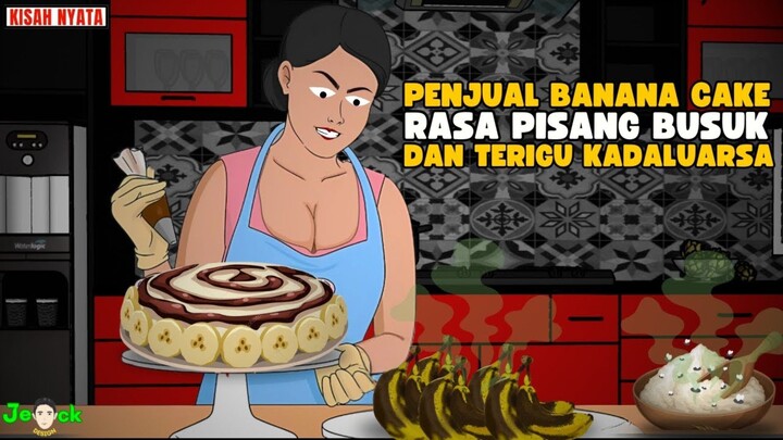 PENJUAL BANANA CAKE RASA PISANG BUSUK DICAMPUR TERIGU KADALUARSA