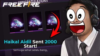 GM KASI DIAMOND SETIAP HARI DAPAT GIFT STARS DARI SULTAN BINJAI! - FREE FIRE