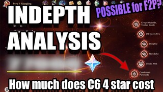 4 Star MAX constellation IN-DEPTH cost analysis [Genshin Impact]