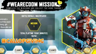 #WEARECODM MISSION EVENT with FREE REWARDS in GARENA | COD MOBILE