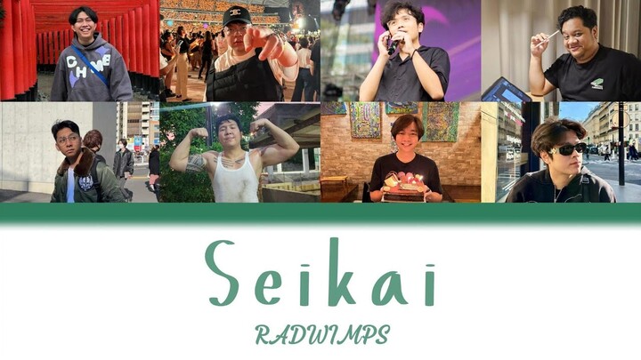 Radwimps - Seikai | Cover by Windah, Rian, Deankt, Al, Tara, Upi, Miawaug, Jo (Ai Cover)