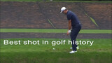 Water float + hole-in-one, the best shot in golf history.