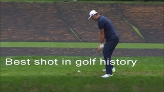 Water float + hole-in-one, the best shot in golf history.