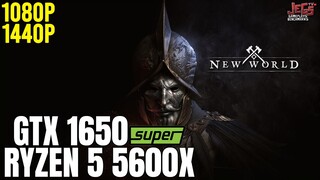 New World | Ryzen 5 5600x + GTX 1650 Super | 1080p, 1440p benchmarks!