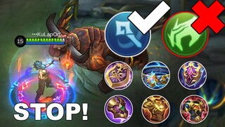 STOP USING THIS EMBLEM! TANK KARINA UNERFABLE | MOBILE LEGENDS