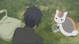 Sansan transformed into Natsume, was recognized by Tanuma, turned back into a beckoning cat, and rol