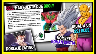 DRAGON BALL SUPER SUPER HERO DOBLAJE LATINO | CELL MAS FUERTE QUE BROLY | DBS INFO ANIME | ANZU361