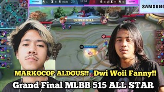 FANNY DWI WOI TRIPLE KILL! MARKOCOP ALDOUS!! GRAND FINAL MLBB 515 ALL STAR MACT 1 - mobile legends